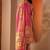 ethnic motifs printed notch neck straight kurta with trousers & dupatta