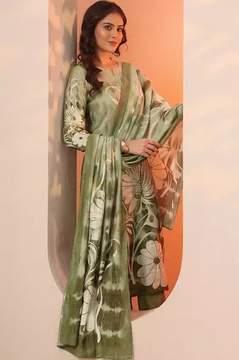 women floral printed regular kurta with trousers & with dupatta