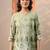 women floral printed regular kurta with trousers & with dupatta