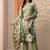 women floral printed regular kurta with trousers & with dupatta