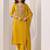 striped embroidered sequinned straight kurta with trousers and dupatta