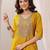 striped embroidered sequinned straight kurta with trousers and dupatta