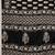 Black ajrak block mirror work silk blend designer saree