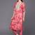 women printed regular sequinned kurta with trousers & with dupatta