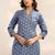 women ethnic motifs printed regular kurta with trousers & with dupatta