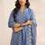 women ethnic motifs printed regular kurta with trousers & with dupatta