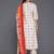 women printed regular thread work kurta with trousers & with dupatta