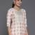 women printed regular thread work kurta with trousers & with dupatta