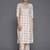 women printed regular thread work kurta with trousers & with dupatta