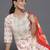women printed regular thread work kurta with trousers & with dupatta