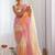 Pink pink embellished  chiffon sarees