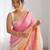 Pink pink embellished  chiffon sarees