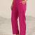 pink ethnic motifs yoke design notch-neck straight kurta with trousers & dupatta