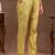 floral yoke design thread work notch neck straight kurta with trousers & dupatta