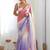 Multicolor multi embellished  chiffon sarees