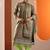 women ethnic motifs printed regular thread work kurta with trousers & with dupatta