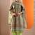 women ethnic motifs printed regular thread work kurta with trousers & with dupatta