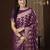 Purple woven design zari kanjeevaram saree