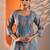 women ethnic motifs printed regular kurta with trousers & with dupatta