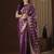 Purple woven design zari kanjeevaram saree
