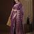 Purple woven design zari kanjeevaram saree