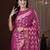 Pink woven design zari  kanjeevaram saree