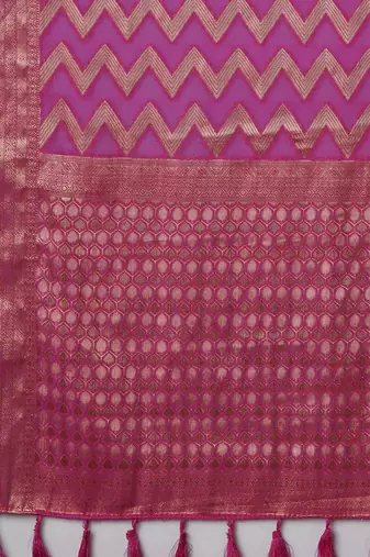 Pink woven design zari  kanjeevaram saree