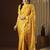 Yellow ethnic motif zari woven kanjeevaram saree