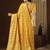 Yellow ethnic motif zari woven kanjeevaram saree
