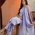 ethnic motifs printed straight kurta with trousers & dupatta