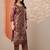 women ethnic motifs printed kurta with trousers & dupatta