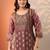 women ethnic motifs printed kurta with trousers & dupatta