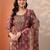women ethnic motifs printed kurta with trousers & dupatta
