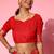 Red ethnic motifs zari banarasi saree
