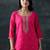 women ethnic motifs embroidered kurta with churidar & dupatta
