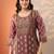 women ethnic motifs printed regular kurta with trousers & with dupatta