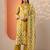 ethnic motifs printed straight kurta with trousers & dupatta