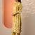ethnic motifs printed straight kurta with trousers & dupatta