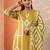 ethnic motifs printed straight kurta with trousers & dupatta