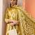 ethnic motifs printed straight kurta with trousers & dupatta