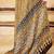 Mustard ajrak block satin designer block print saree
