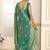 Green women green embroidered tissue saree