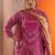 women bandhani dyed regular thread work kurta with palazzos & with dupatta