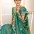 Green women green embroidered tissue saree