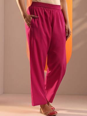 women bandhani dyed regular thread work kurta with palazzos & with dupatta 6