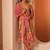 women ethnic motifs printed regular kurta with trousers & with dupatta