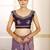 Purple women banarasi tissue saree