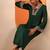 women ethnic motifs regular thread work kurta with trousers