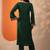 women ethnic motifs regular thread work kurta with trousers