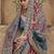 Maroon ajrak block banarasi saree